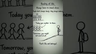 The Reality of Life Nobody Talks About Stand Alone #shorts​ #quotes​ #trending​ #life​ #yt​ #diy​