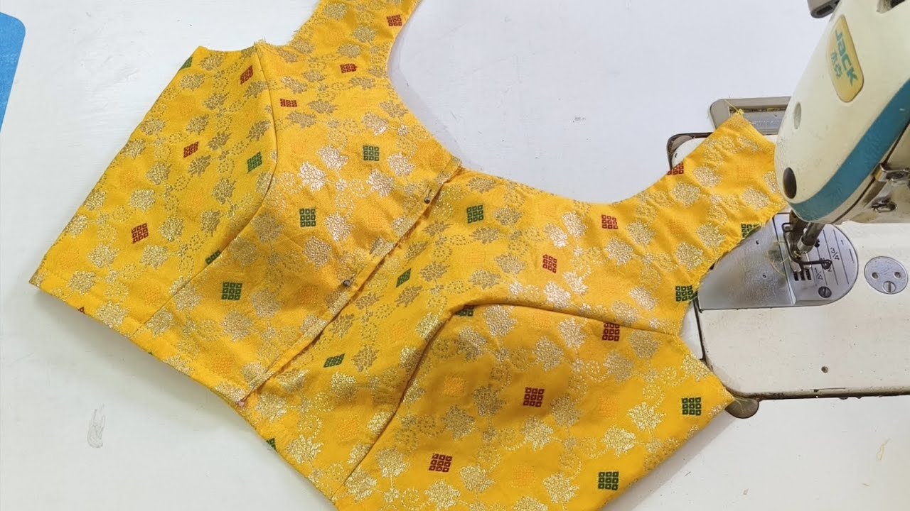 36 size Front Open Boat Neck Princess Cut Blouse Cutting and Stitching | easy cutting