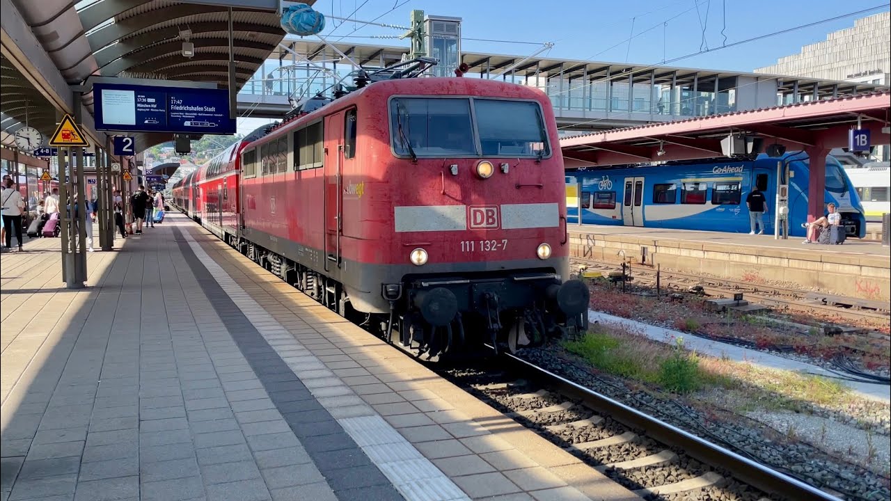 Zugverkehr in Ulm Hbf (mit BR 111, 2x 218, etc..)