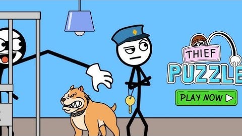 THIEF PUZZLE  STICKMAN FUNNY PUZZLE GAME - LEVEL 1- 10 GAMEPLAY WALKTHROUGH