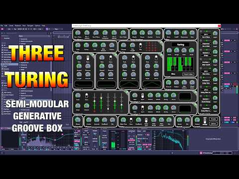 ThreeTuring - Semi-Modular Generative Groove Box by Pagefall - Walkthrough & Demo - iOS, PC & Mac