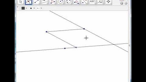 constructing a parallelogram in geogebra