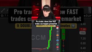 In premarket… stocks move FAST! 100% in SECONDS. #daytrading #howtotrade #momentum #stockmarket