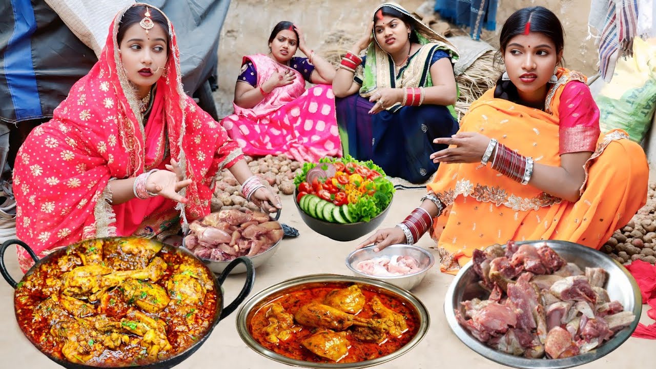 बेलूरी बहू ने ऐसा बनाया मुर्गा घर के लोग भी हो गए परेशान, #chikkentikka #bhojpuricomedy 