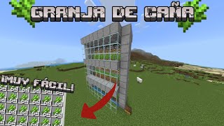 🔥NUEVA🔥GRANJA DE CAÑA DE AZÚCAR MINECRAFT BEDROCK Y JAVA 1.21 🟩👀
