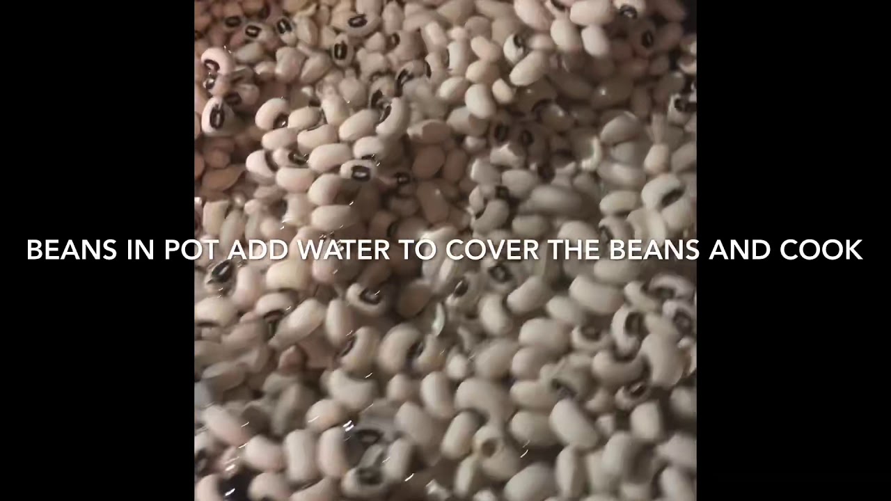 HOW TO PREPARE PLAIN BLACK EYED PEA BEANS. YouTube