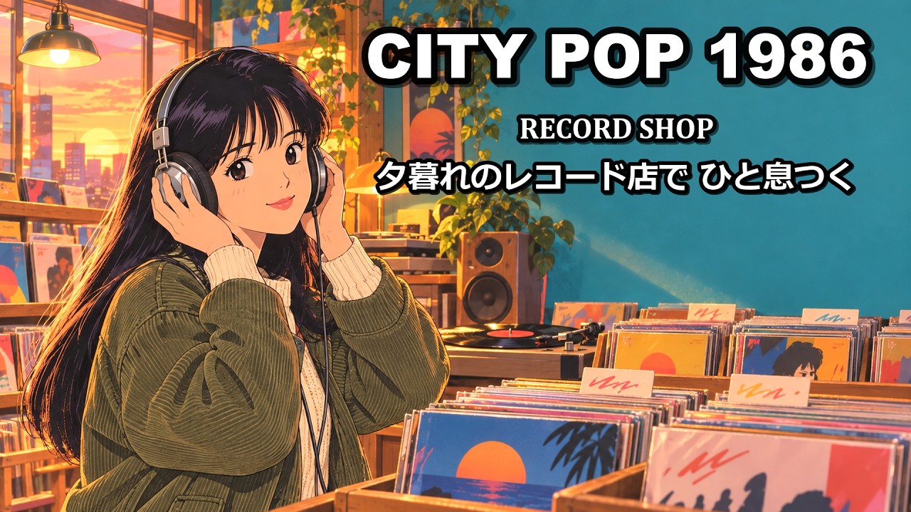 CITY POP 1986 – Record Shop at Dusk ｜ 懐かしい日本のシティポップ