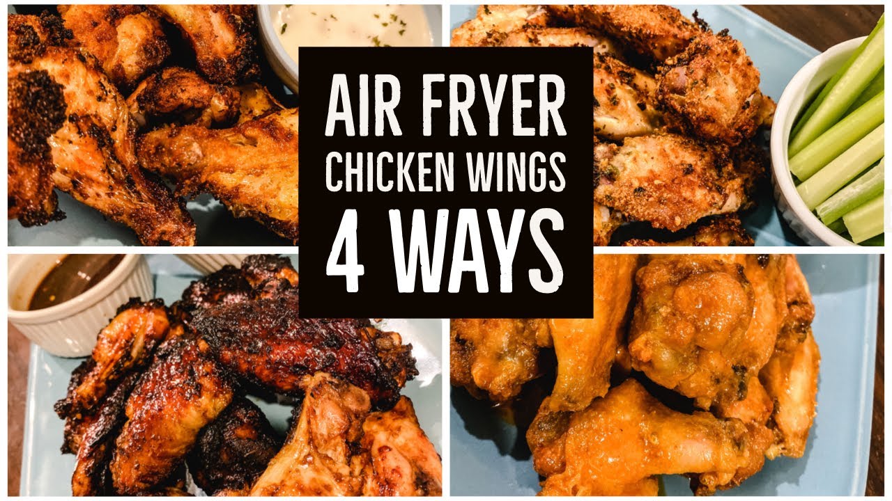 AIR FRYER CHICKEN WINGS 4 WAYS KETO Chicken Wings Suz and The Crew