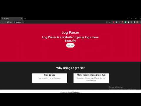 Log parser project