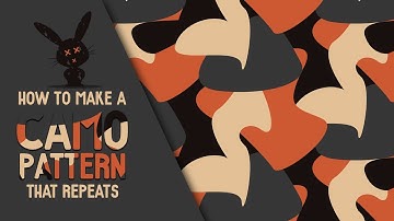 How To Make A Camo Pattern That Repeats - Illustrator Tutorial