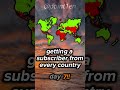 getting a subscriber from every country part 7!! #europe #mapping #geography #map #shorts #fyp