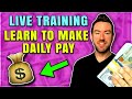 Work Online From Home and Get Paid Daily! (LIVE TRAINING)