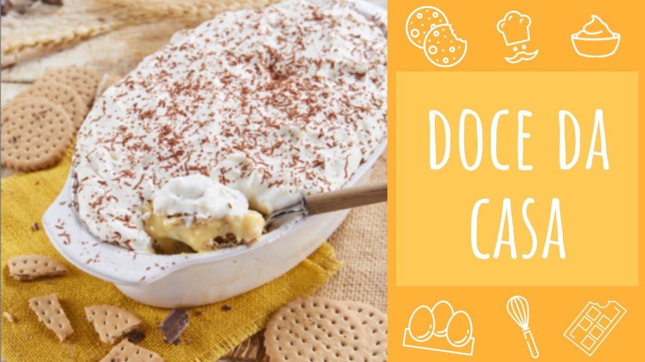 Doce da Casa (receita fácil de natas, bolacha e