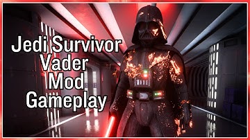 Star Wars Battlefront II - Jedi Survivor Darth Vader Mod Gameplay