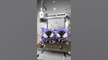 Huge Gastly, 30 Hours of 3D Printing in the Lab! #3dprinting #timelapse