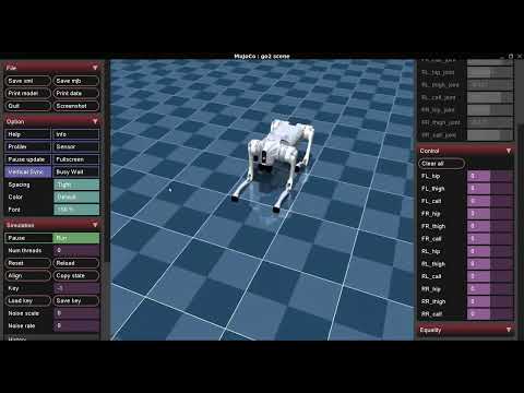 How to Build a Quadruped Robot Simulation in MuJoCo From One Prompt