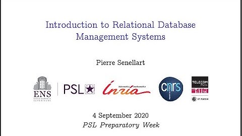 Introduction to Relational Database Management Systems