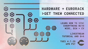 Connecting Eurorack + Other Hardware - Synch & Sequencing w/ Midi + CV Livestream Tutorial
