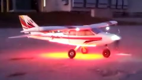 E-flite Apprentice s 15 e, Night flying with lights