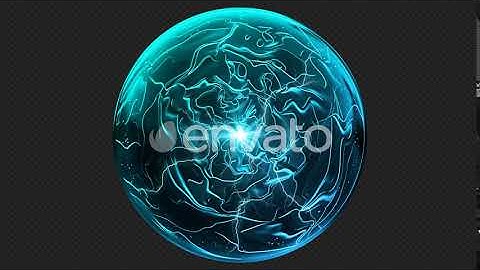 Blue Glass Magic Orb | Motion Graphics - Envato elements