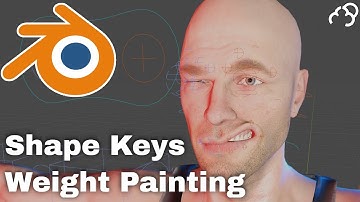 Shape Keys Weight Paint Blender Tutorial