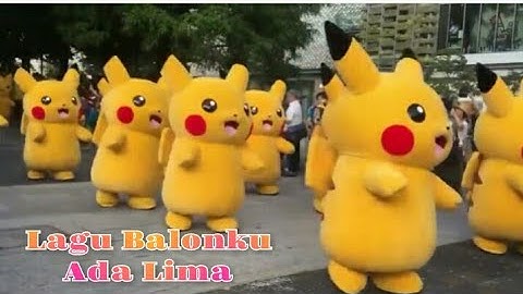 balonku ada lima - badut pokemon