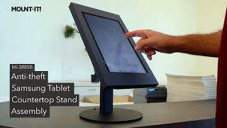 Anti-theft Samsung Tablet Countertop Stand | MI-3885B MI-3885W (Assembly)