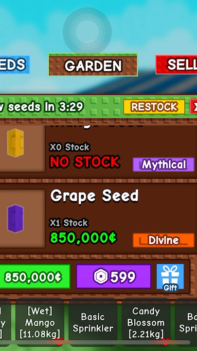 Grape Seed is really rare in Grow a Garden? #roblox #robloxshorts #robloxgames #growagarden #gaming
