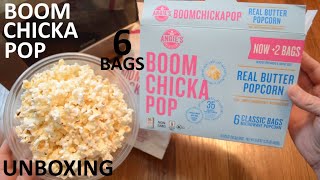 Unboxing Angies Boom Chicka Pop Real Er Popcorn 6 Bags Microwave Popcorn