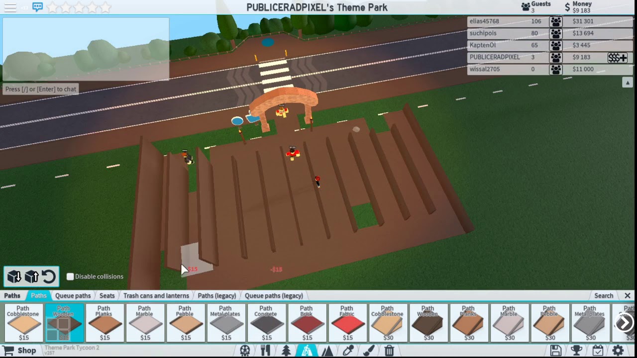 Building a theme park Theme Park Tycoon 2 #1 - YouTube