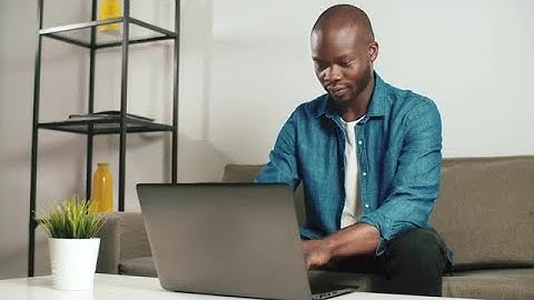 Man Using A Laptop Stock Video