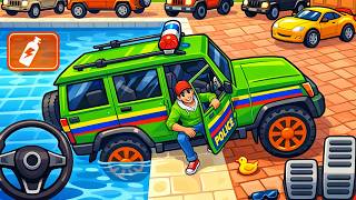 Indian Theft Aura Simulator | Green Police Car Driving 3D | Android Gameplay screenshot 4