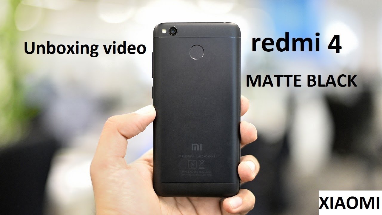 REDMI 4 with MATTE  BLACK  COLOUR  ( UNBOXING VIDEO )