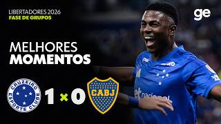 CRUZEIRO 1 X 0 BOCA JUNIORS | MELHORES MOMENTOS | CONMEBOL LIBERTADORES 2026 | ge.globo
