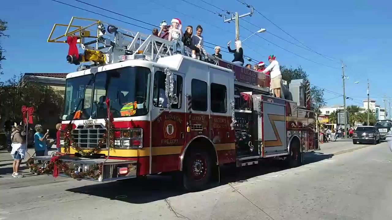 Christmas Parade 2017 St. Augustine Florida YouTube