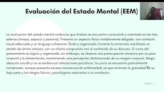 Anorexia Nerviosa caso clínico
