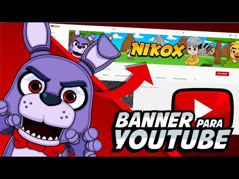 Como hacer un Diseño de Banner para YouTube de Five nights at freddy's