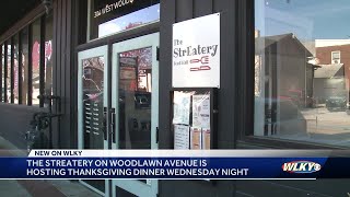 The Streatery on Woodlawn Avenue hosting Thanksgiving dinner