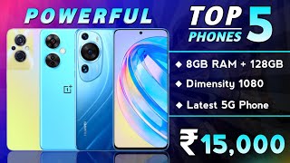 8GB RAM | Top 5 Powerful Phone Under 15000 in June 2023 | 5G Phone Under 15000