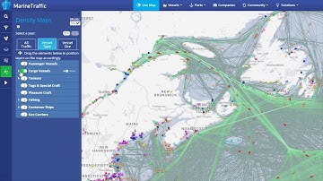 Advanced Density Maps | MarineTraffic Online Services