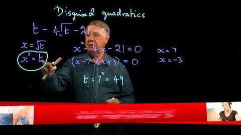 AS Core Maths 2.11 Hidden quadratics