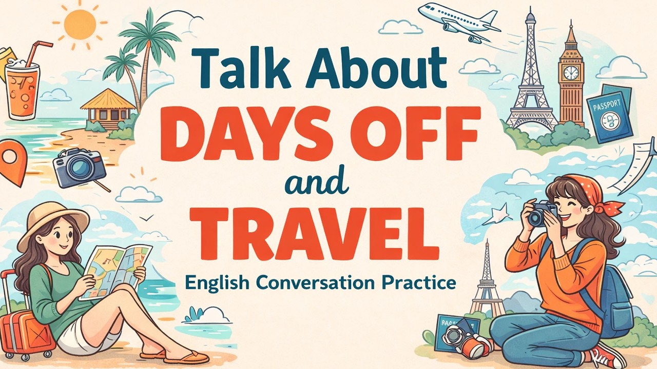 Learn to Talk About Days Off and Travel in English | Podcast English