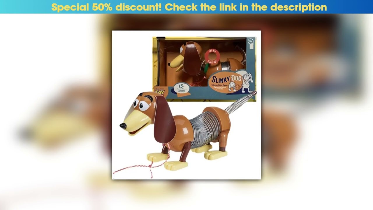 Discount Pixar Toy Story 4 Slinky Dog Talking Action Figures Model Doll Collection Toys••••••••••••