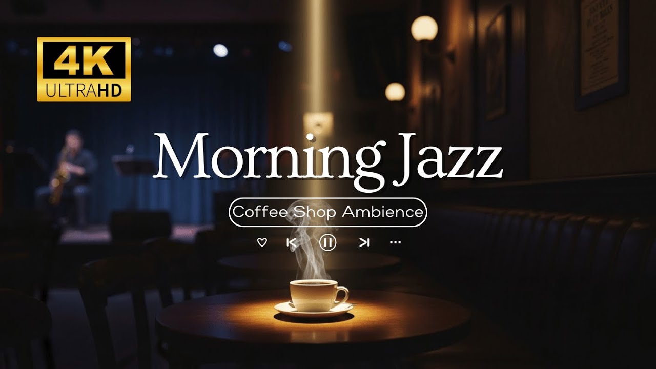 Snowy City Café Ambience With Soothing Jazz Music - Cozy Fireplace Crackling For Jazz Music