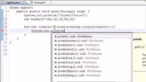 Java Programming Tutorial - 28 - Creating an Array Table.flv
