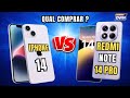 QUAL COMPRAR ? IPHONE 14 5G VS  REDMI NOTE 14 PRO 5G #smartphone  #REDMI #technology