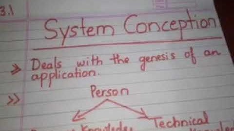 VTU MCA OOMD: system conceptions