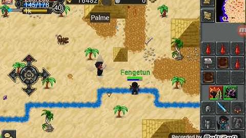 Tibiame w1 Hunt solamer lvl up