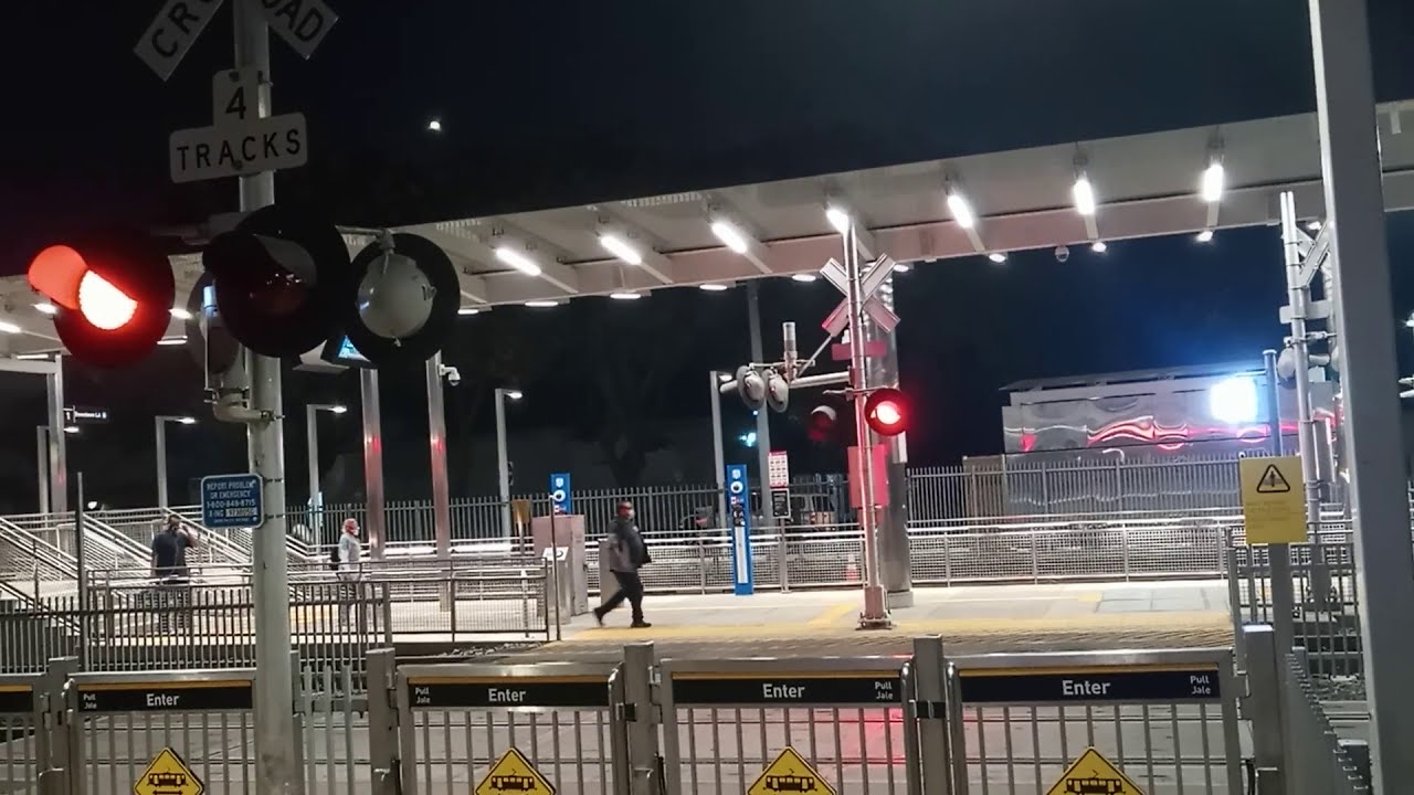 Metro A Line | Willowbrook Southwest Pedestrian Crossing At Night I