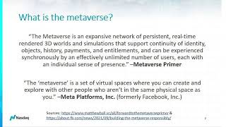 How the Metaverse Theme Is Being Expressed Through Other Disruptive Technologies in the Nasdaq-100